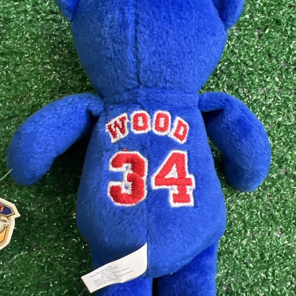 Cooperstown‎ Bears Chicago Cubs #34 Woods Small Blue Bear Plush With Tags